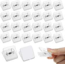 50PCS Self Adhesive Wall Clips Clear Poster Photo Tapestry Hangers