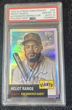 2022 Topps Chrome Platinum Anniversary Heliot Ramos Auto Refractor PSA 10 /199