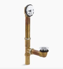 Kohler Swiftflo K 11660 CP 1.5" Adjustable Trip Lever Tub Drain Polished Chrome