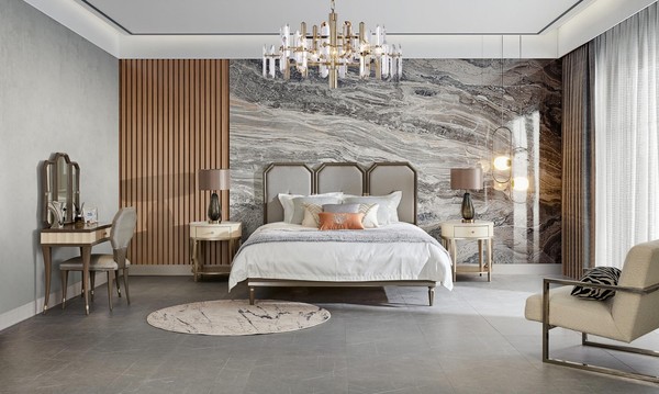 Schlafzimmer Set Komplett Design Einrichtung Bett Moderne MöBel 5Tlg. Nachttisch-image