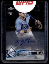 2018 Topps Chrome - Rookie Autographs Willy Adames #RA-WA (AU, RC
