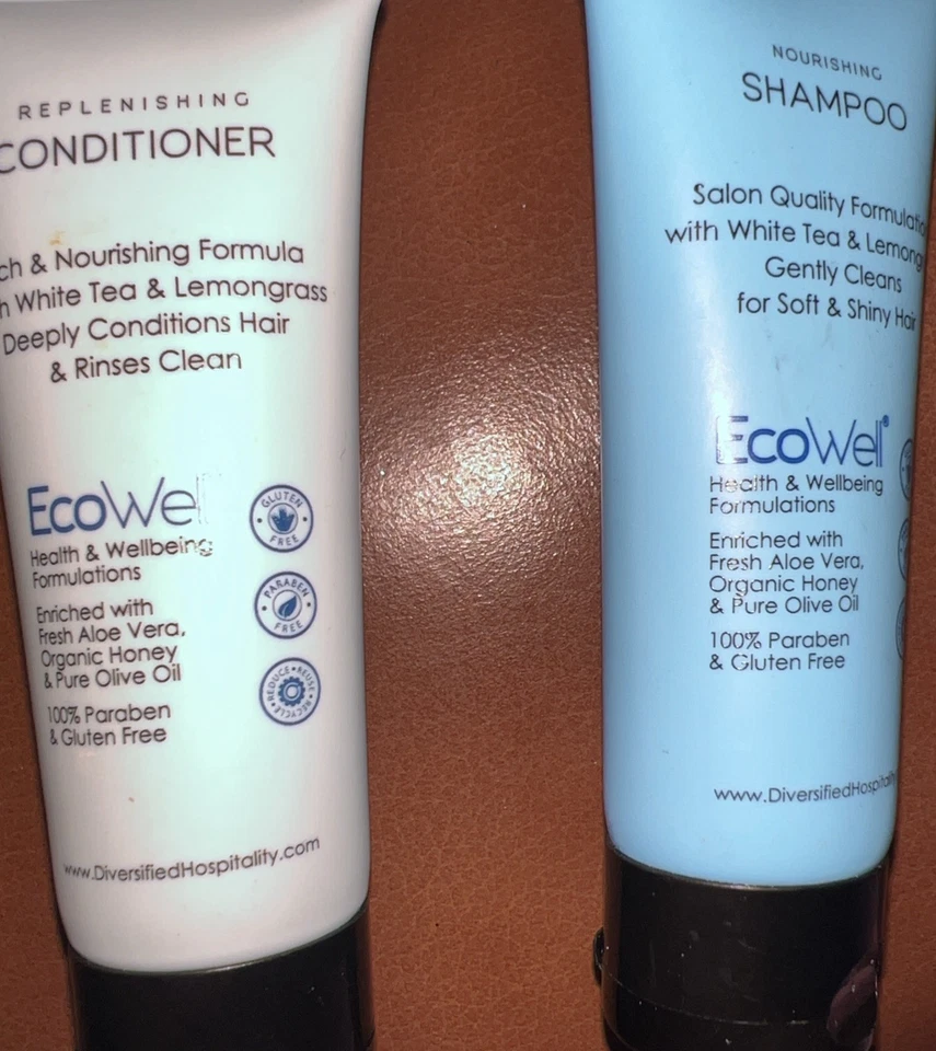 H2O терапии лот из 3 питательный шампунь/cond/мыло белый чай и лимонник путешествий - Изображение 2 из 2