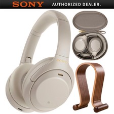 Sony WH1000XM4/S Noise Cancelling Wireless Headphones  Wood Headphone Stand