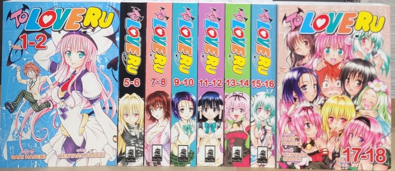 To Love Ru Manga Vol 1,3-9 English Series New Seven Seas Omnibus 8 Volumes
