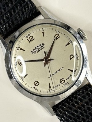 ROAMER Vintage 1950 s Men s Manual Silver Watch - 6678