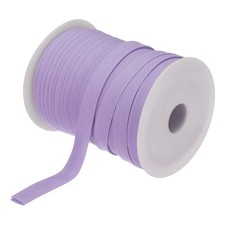 1/2" Double Fold Bias Tape Polyester Continuous Tape Light Purple 55 Yards