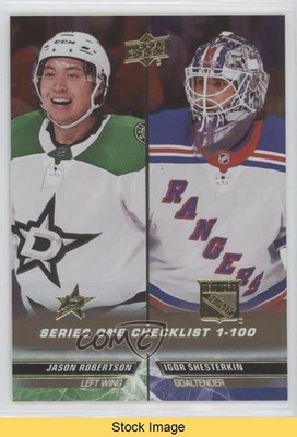 2022-23 Series 1 Checklist Silver Foil Jason Robertson Igor Shesterkin READ 1a9z