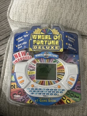 Wheel of Fortune Deluxe Tiger Electronic Handheld Game 1999 for