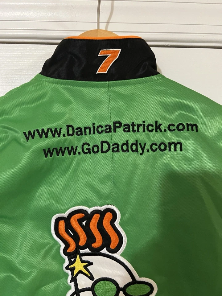 Chaqueta de carreras para mujer Chase Authentics NASCAR Go Daddy Danica Patrick #7 talla S Foto 3 de 4