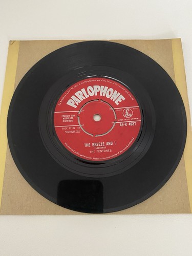 THE FENTONES-BREEZE AND I 7" RARE VINYL SINGLE RECORD 1962!