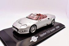 Spyker C12 Spider Diecast Car Model 1:43 Grey Collection With Base
