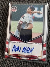 2025 USA  Baseball Card Matthew Matthijs Auto Patch 03/10