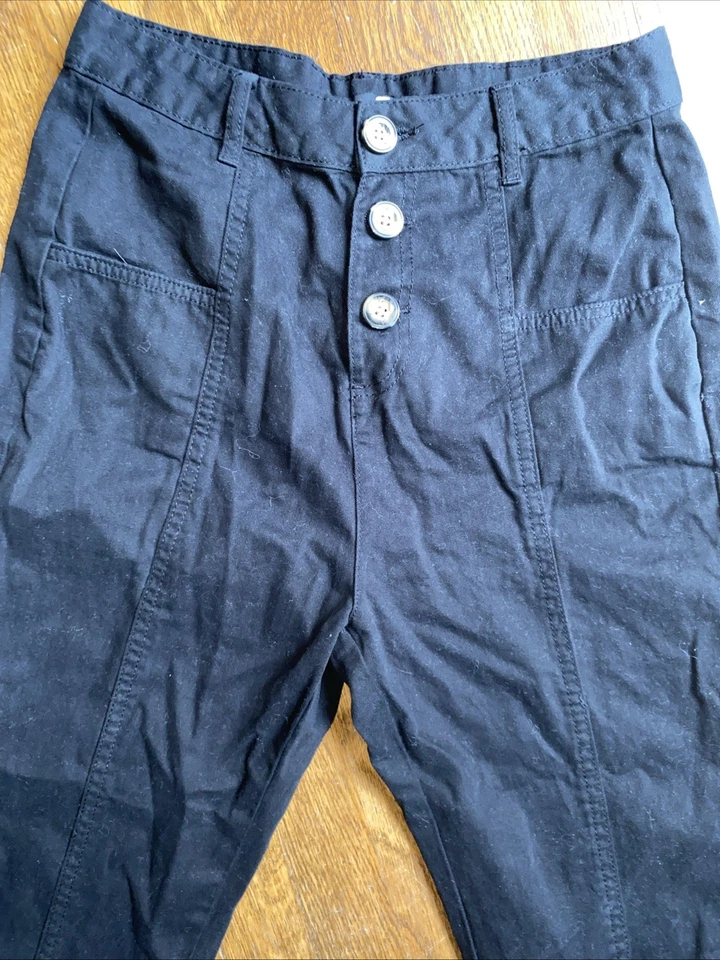 Boohoo Womens Joggers High Rise Black Tall Size 4 - Image 3 of 4