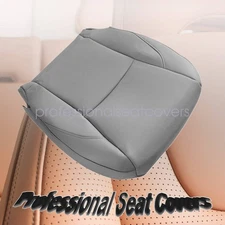 For 07-12 Lexus ES350 Sedan -Driver Perforated Leather Bottom Seat Cover Gray