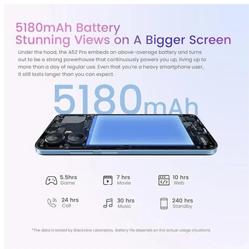 Blackview Mobile Phone, A52Pro 4GB+128GB 90Hz 6.517’’ HD+ Android 13 BIG DEAL UK - Picture 4 of 14