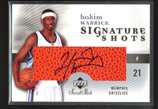 2006 UD Signature Shots HAKIM WARRICK Signed Card Autograph auto ON CARD GRIZZLI