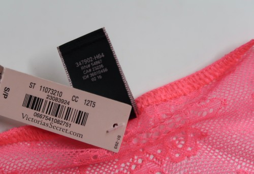 Culotte cheekini dentelle très sexy rose fluo Victoria's Secret taille S neuve - Photo 6/9