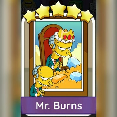 1x Mr.Burns      Set 20 :- Mono_Poly_Go Aufkleber :- Bester Service 