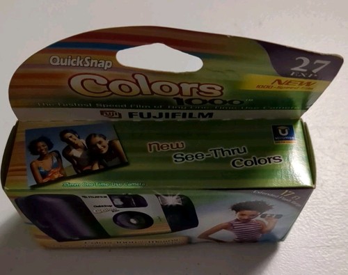 Vintage Fujifilm QuickSnap Colors 1000 Red Film Camera 27 Exp Expired 3 ...