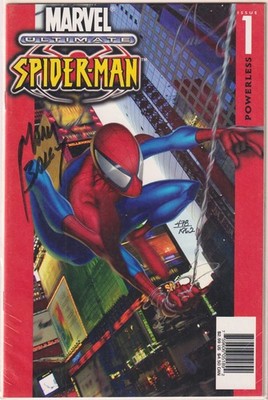 ULTIMATE SPIDER-MAN #1 K-B DYNAMIC FORCES SIGNED MARK BAGLEY DF COA NM MARVEL