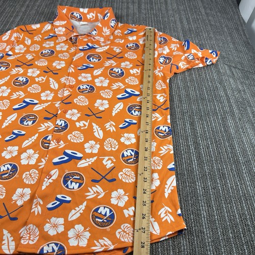New York Islanders Hawaii Kurzarm Hemd - SGA - Größe XL - Promotion Night - Bild 5 von 6