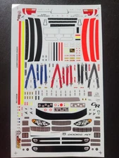 Dodge Grills, Seatbelt, Spoiler & Tire Goodies 1:24 Decal - Waterslide Decals