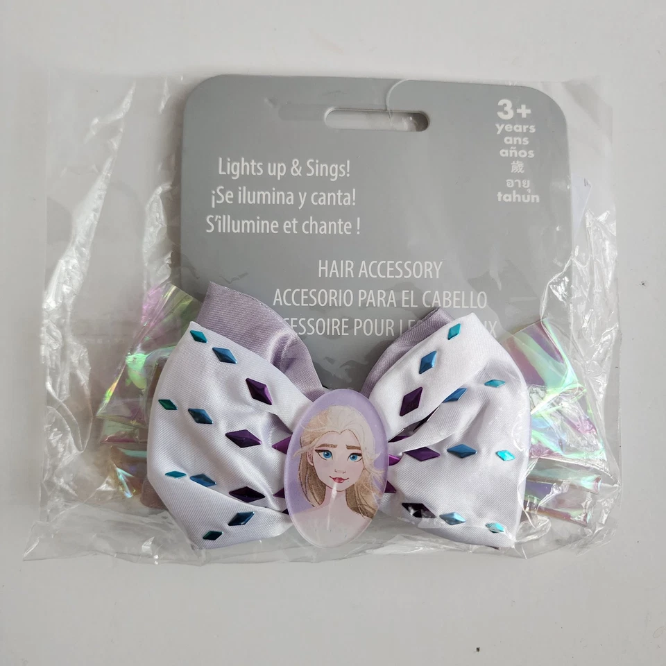 Disney Parks Frozen Elsa Light Up Bow Hair Accessory Set Of 5 - image 2 of 2