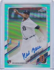 2021 TOPPS CHROME #RA-RG RONY GARCIA RC AQUA REFRACTOR AUTO /199 DETROIT TIGERS