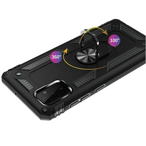 For Boost Mobile Celero 5G Hybrid Durable Dual Layer 360 Ring Stand Holder Cover - Picture 7 of 32