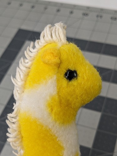 Eden Yellow Giraffe Plush Rattle 5 Inch Vintage Stuffed Animal Toy - Imagen 8 de 10