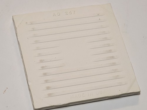 Vtg 1 AO American Olean Ceramic Tile - Medium Yellow Glossy Square 4 1/4 NOS - Picture 3 of 4
