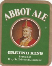 BEER BOTTLE LABEL - GREENE KING BREWERY - ABBOT ALE