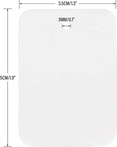 1000Pcs Price Tags, White Clothing Tags for Retail, Small Kraft Paper Tags - Picture 2 of 7