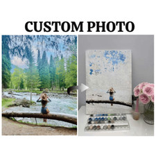 Painting by Numbers Personalized Photo Drawing Coloring by Numbers DIY Kit Set