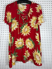 Show Me Your Mumu Women’s Red Sunflower Tunic Size S