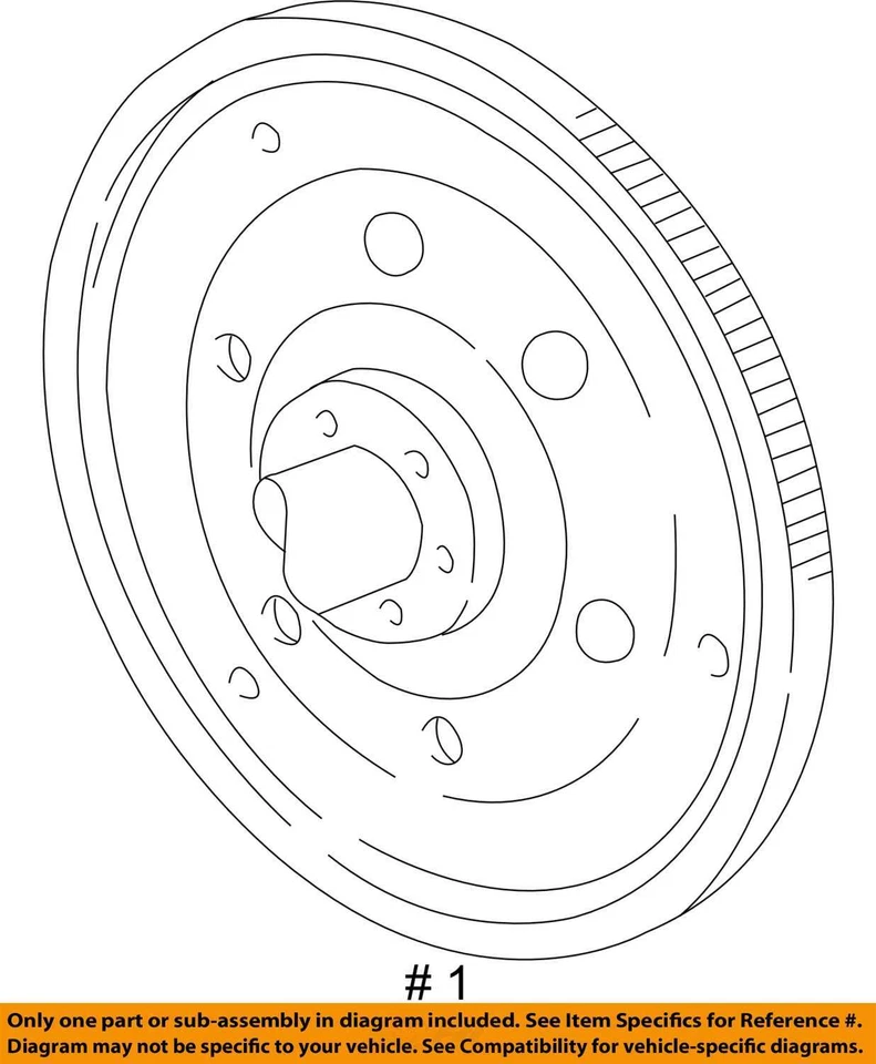 Маховик/гибкая пластина автоматическая коробка передач 4-134 подходит для 82-02 CAVALIER 687060 - Изображение 4 из 4