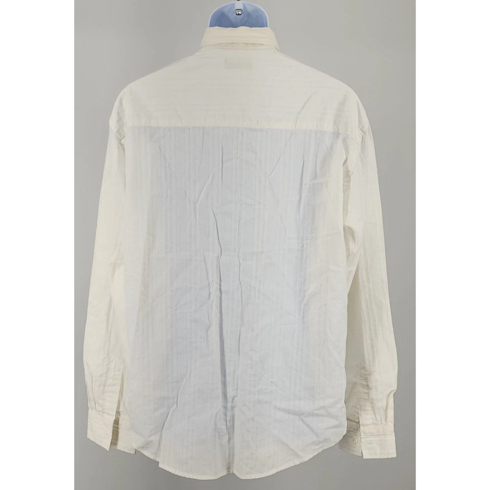 Camisa De Colección Para Hombre Contigo Blanco Esmoquin Rayas Abotonada Bordada Frontal Foto 3 de 4