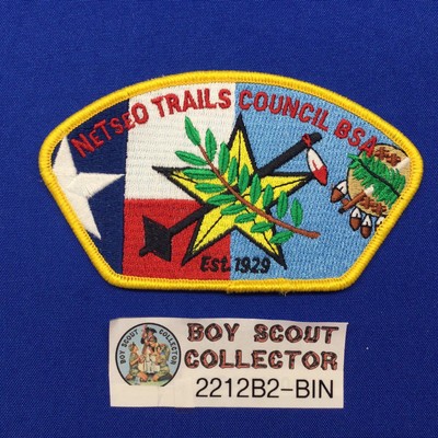 Boy Scout CSP Nesto Trails Council Shoulder Patch TX OK 2212B2BIN
