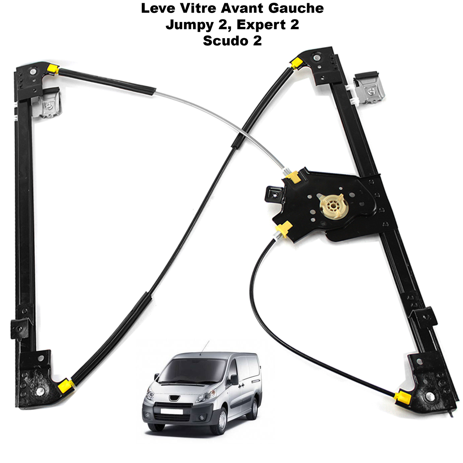 Mécanisme Lève Vitre Avant Gauche Haute Précision Expert 2 Jumpy II Scudo