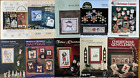 Lot 10 Christmas Cross Stitch Patterns Snowman Santa Winter Sampler Nativity +