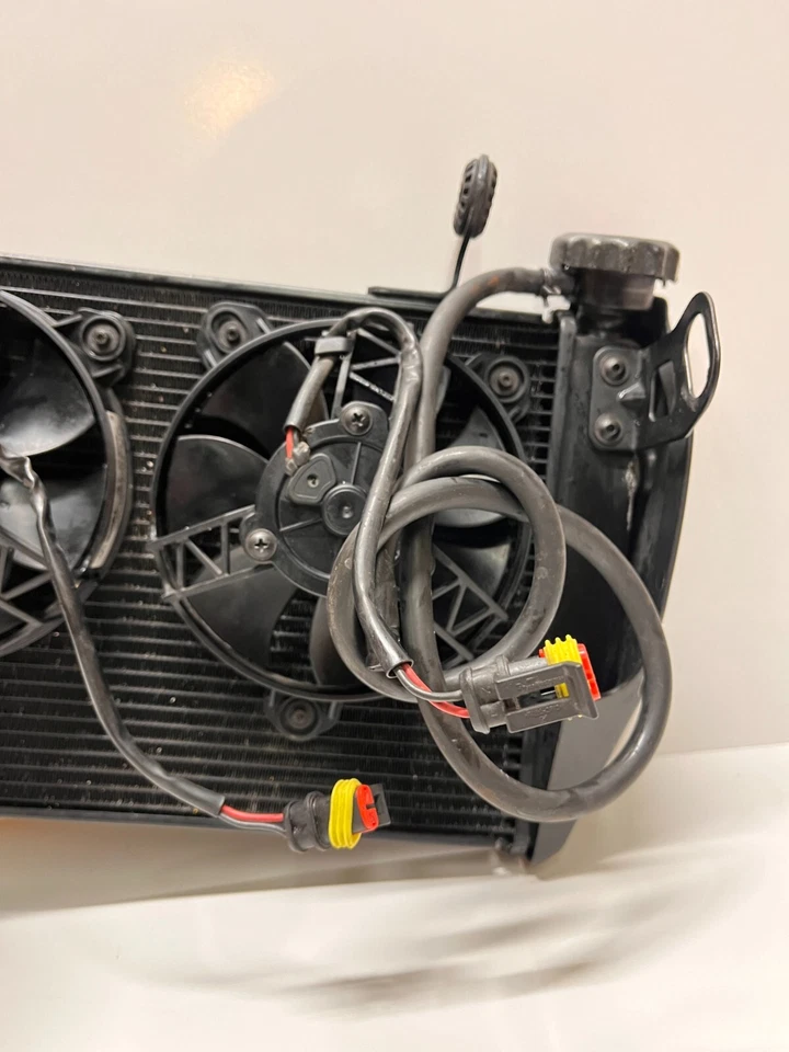 Enfriador de agua refrigerante radiador fabricante original Ducati Hypermotard 821 SP 13-15 54840981D Foto 3 de 4