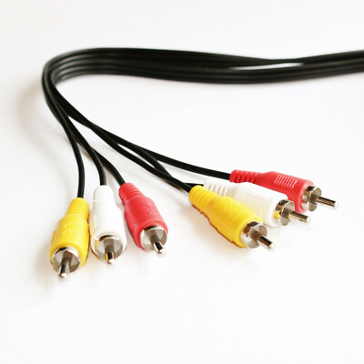 5m Audio Video Kabel 3-fach 3x Cinch-Stecker Composite 5 m PC TV Chinch YUV 5,0
