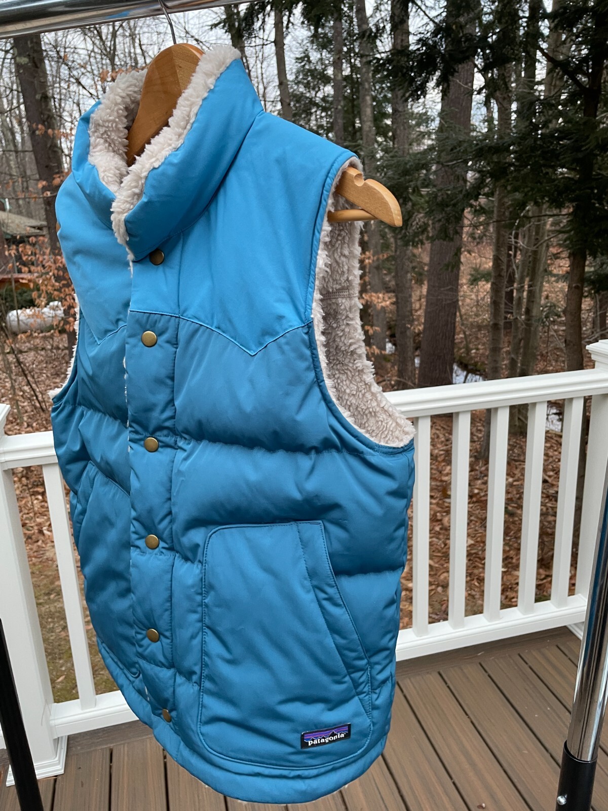 Patagonia Men's S Reversible Down Sherpa Fleece Puffer BIVY Vest Jacket NWT $229