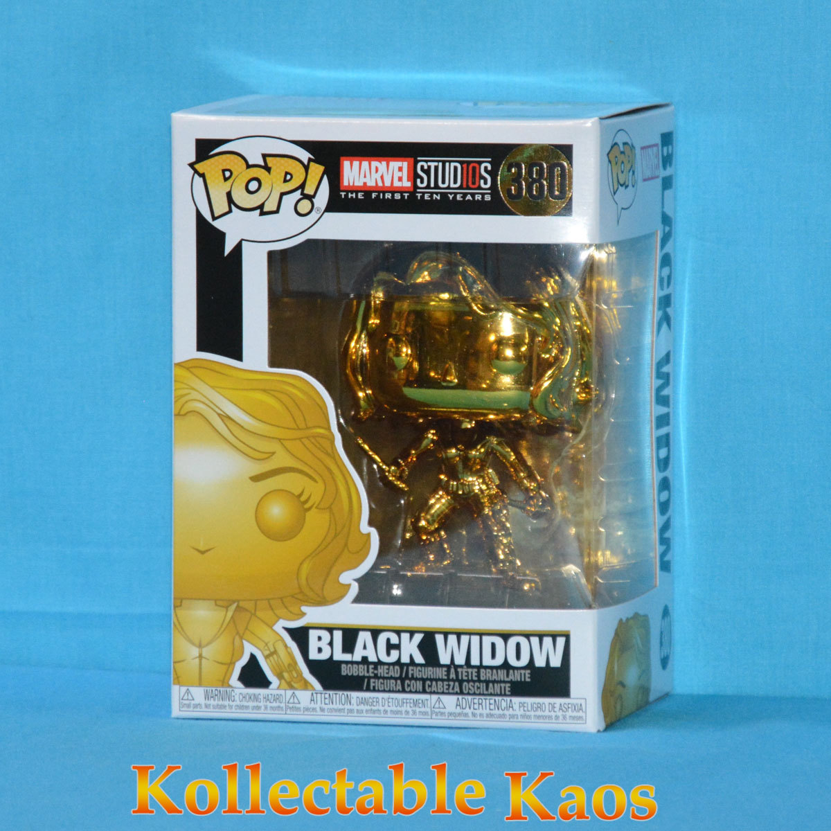 Marvel 10th Ann - Black Widow Gold Chrome Pop! Vinyl #380 | eBay