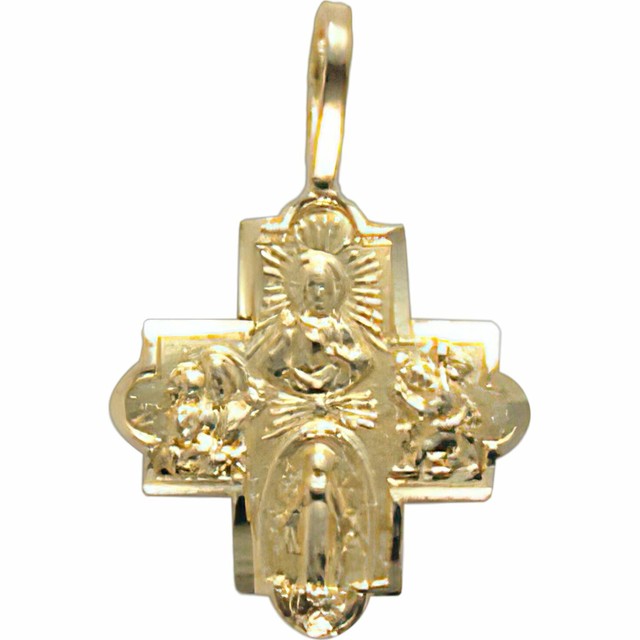 2 Pcs 14k Gold Catholic Last Rites 4 
