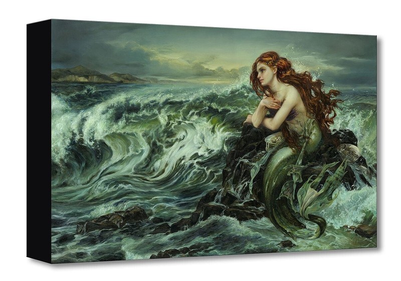 Little Mermaid Disney Fine Art Heather Edwards Ltd Ed TOC Drawn to the Shore