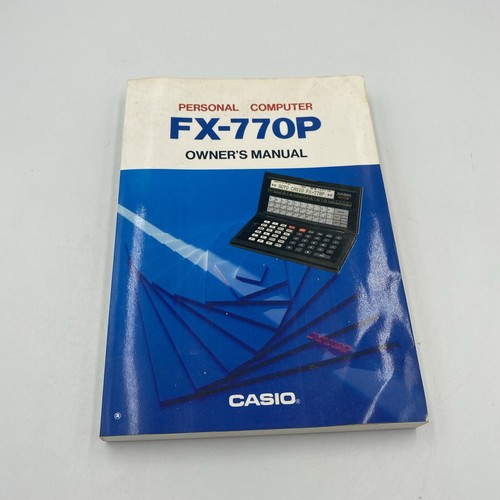 Casio FX-770P Vintage Personal Computer Calculator Hand Held Japan Made CIB - Picture 5 of 14