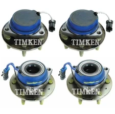 Front and Rear Wheel Bearing & Hub Assy Kit Timken For Cadillac SRX RWD 04-09