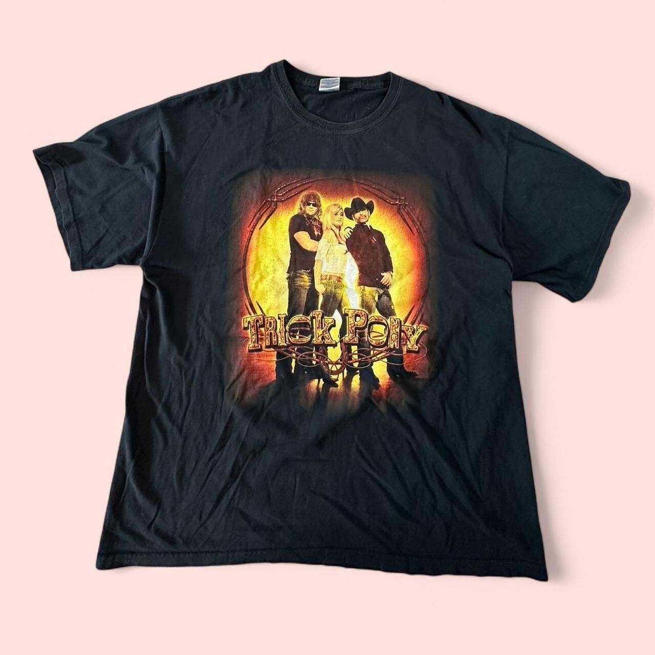 T shirt Trick Pony Country Band maglietta grafica Trick Pony musica country anni 2000