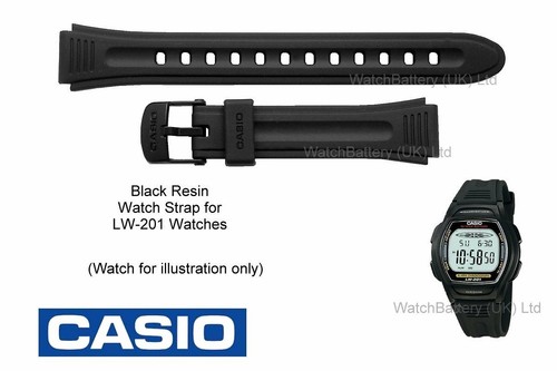 Genuine Casio Pulseira Para Relógio Banda Casio LW-201, LW-201G, LW201  Pulseira Para Relógio-Preto | eBay